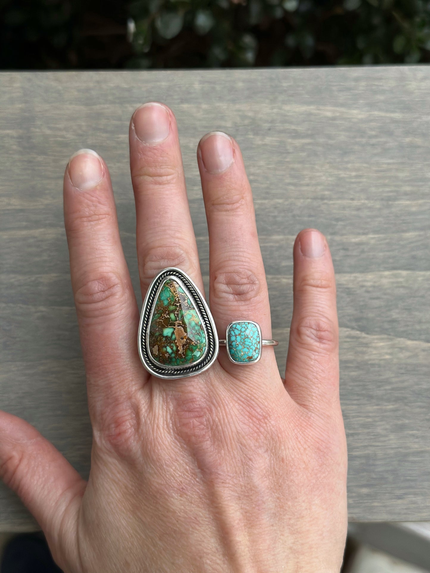 Catalina Turquoise Ring in Green in size 9