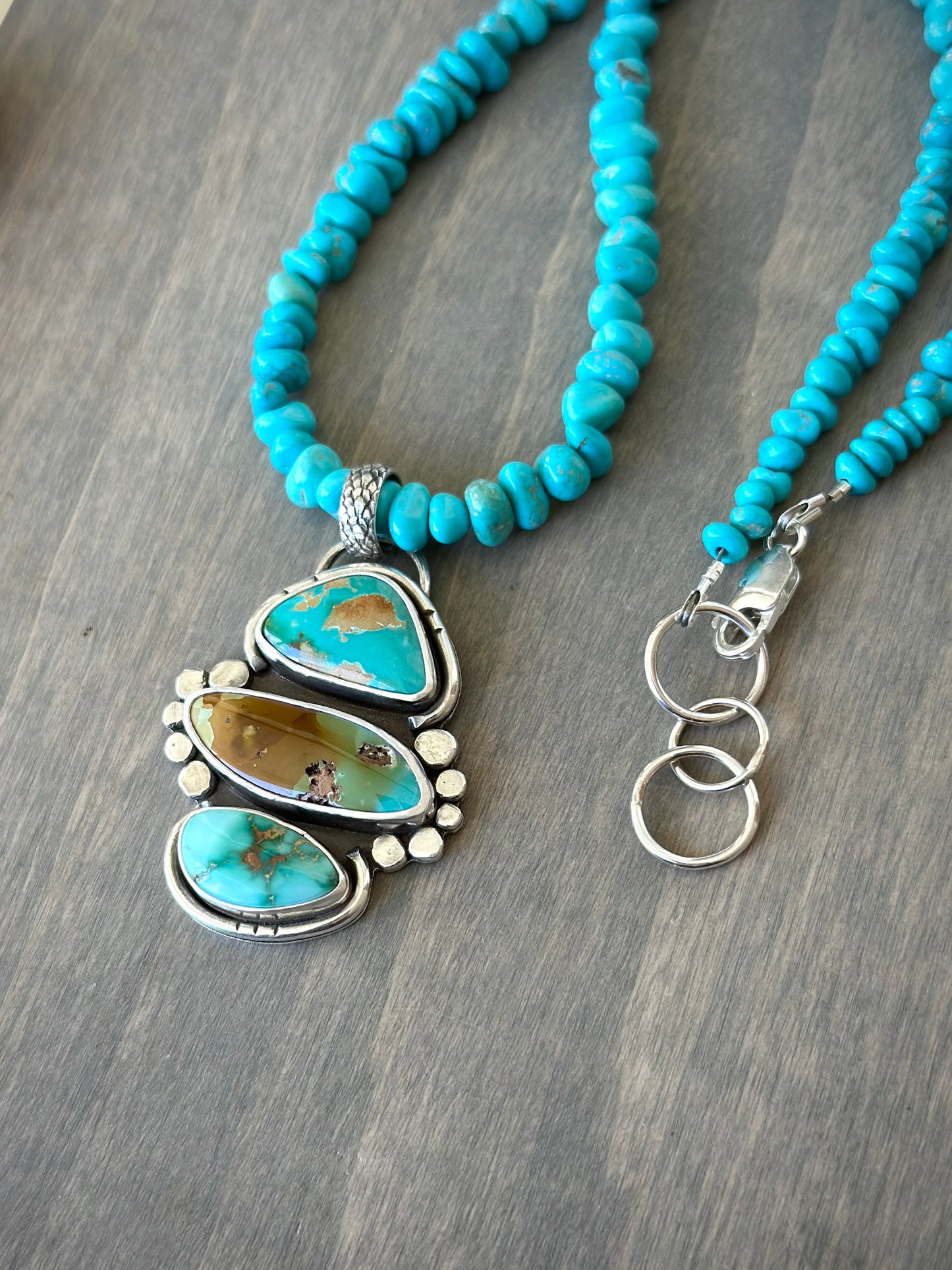 Royston Turquoise Color Totem Pendant
