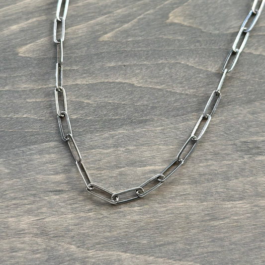 Sterling Silver Paperclip Chain