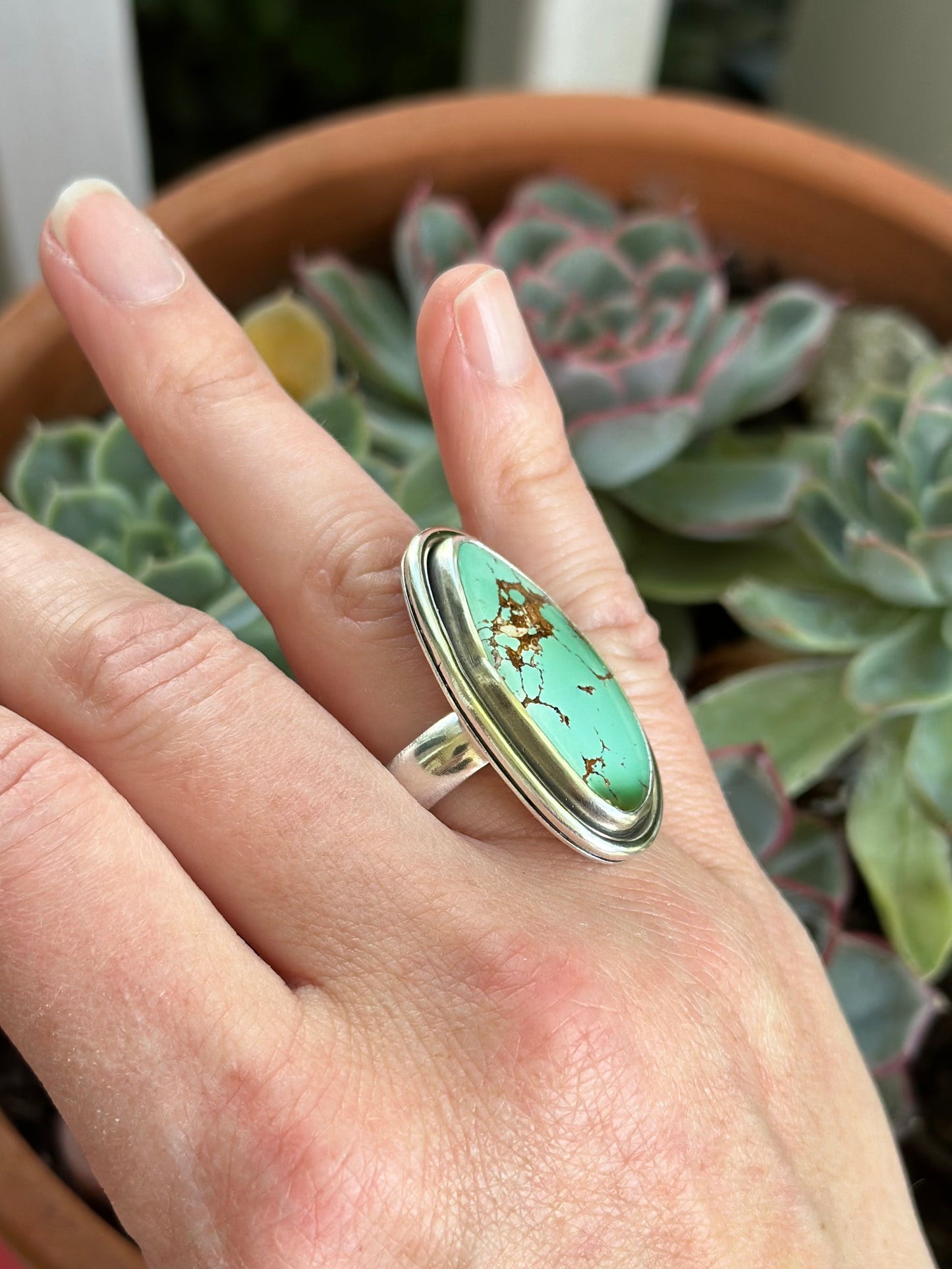 Royston Turquoise Ring + Kingman Gold Turquoise Ring