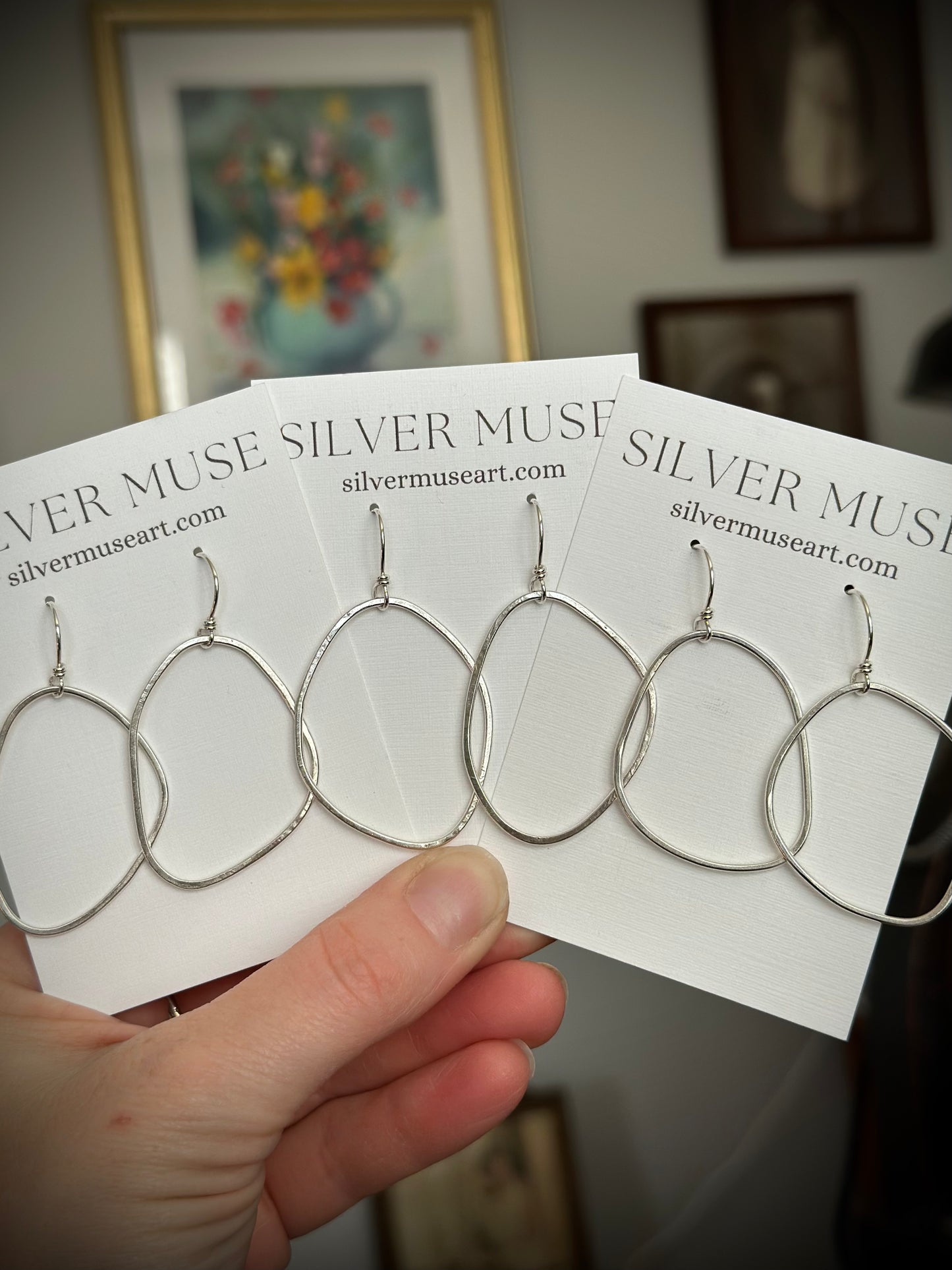 Freeform Hoop Earrings