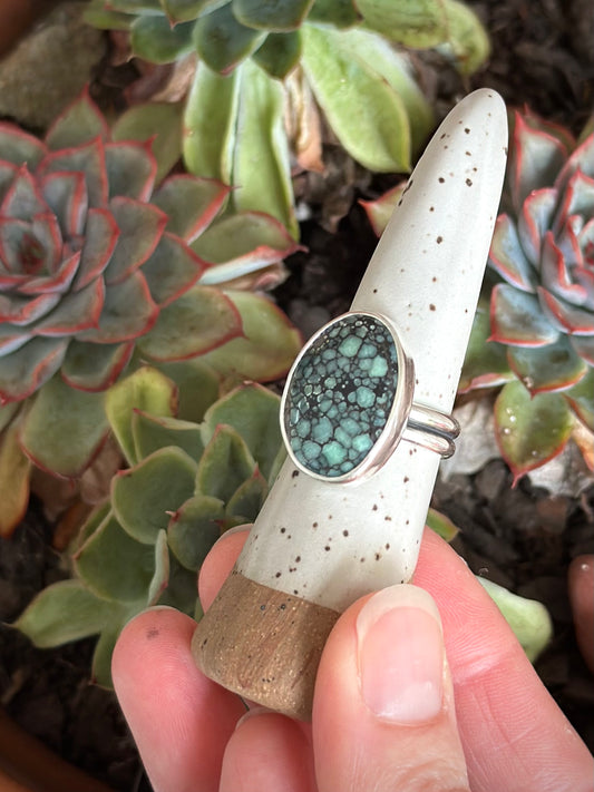 Desert Bloom Variscite Ring in size 8.75