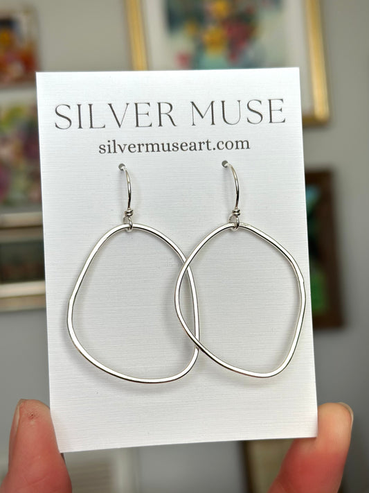 Freeform Hoop Earrings