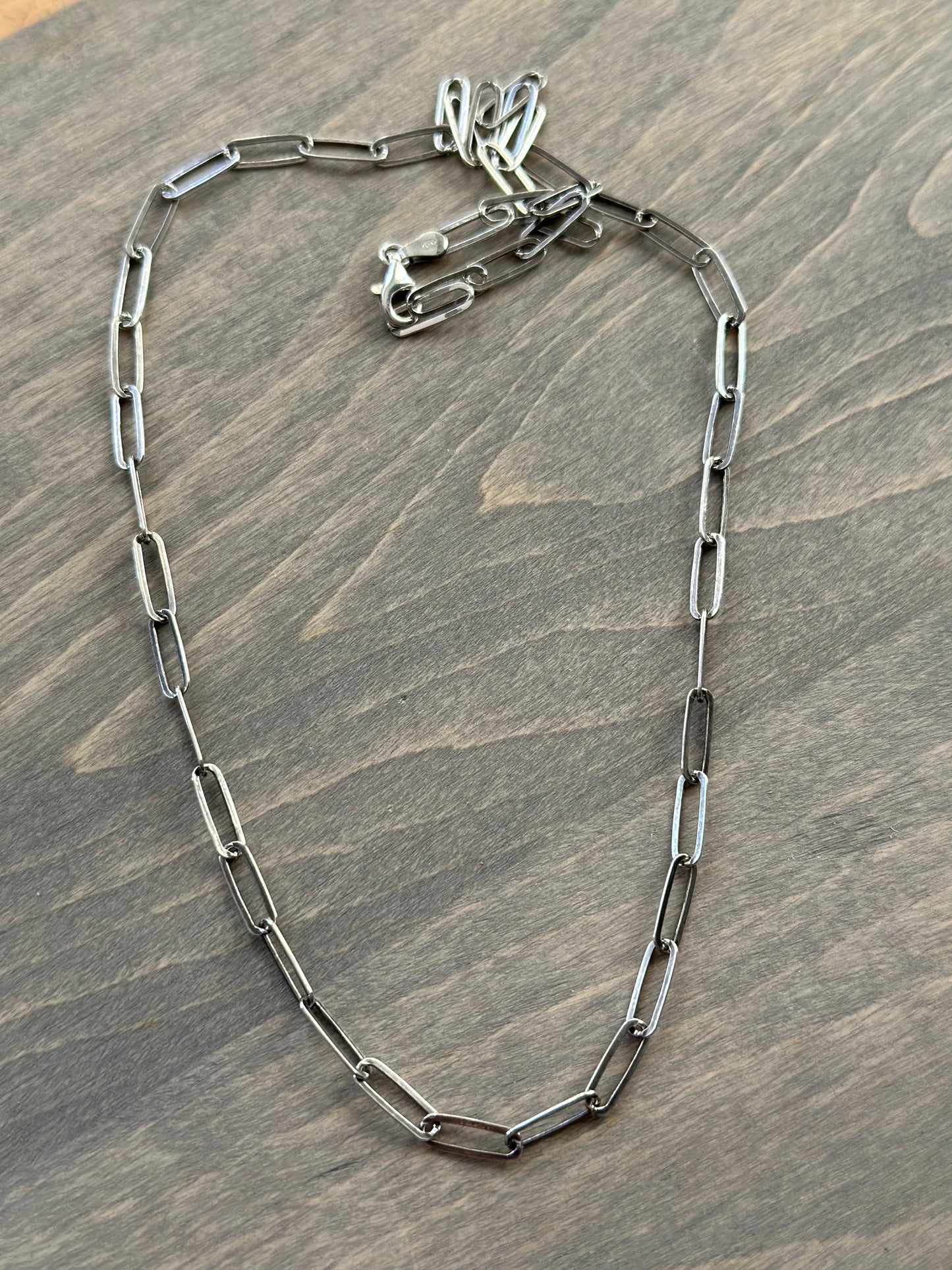 Sterling Silver Paperclip Chain