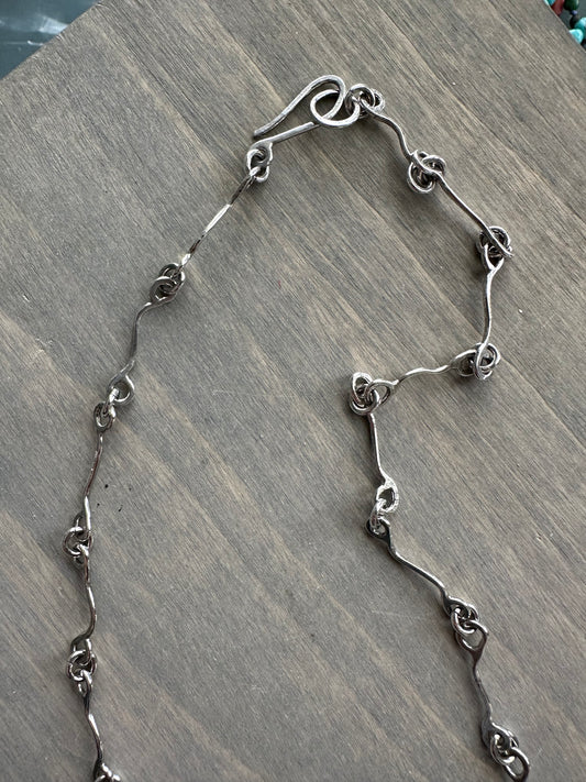 Handmade Bone Chain in Fine Silver