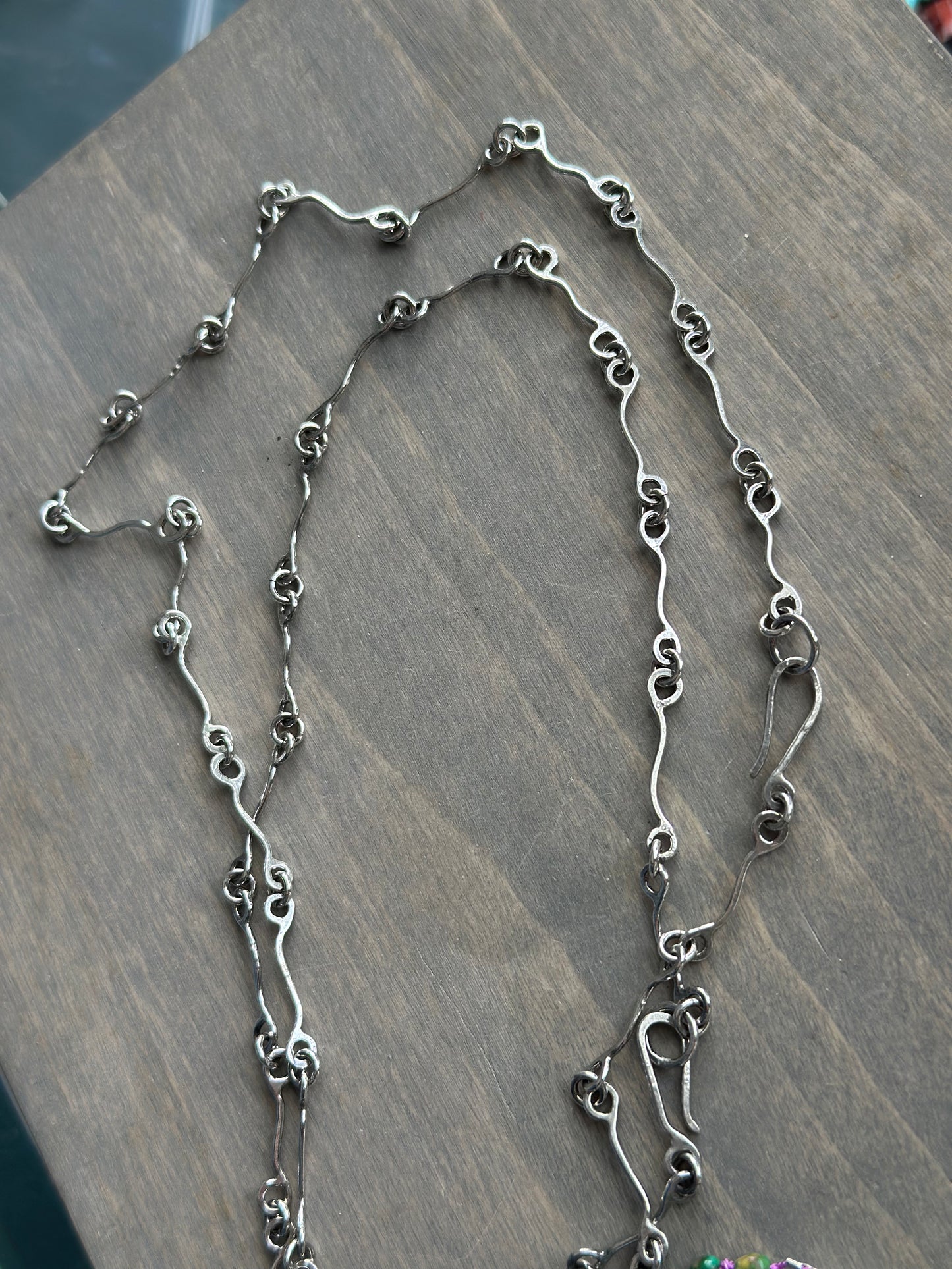 Handmade Bone Chain in Fine Silver
