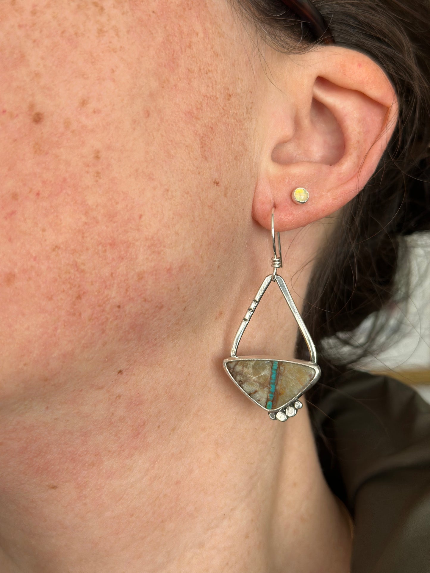 Royston Ribbon Teardrop Hoop Earrings v2