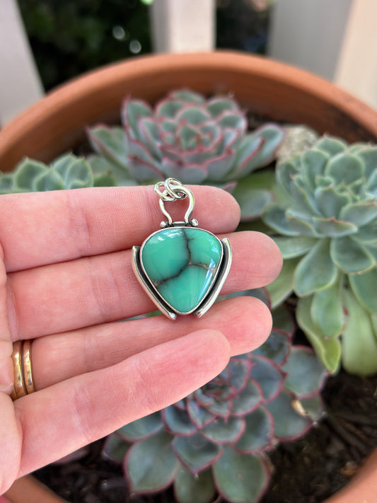 Desert Bloom Variscite Pendant for Alina