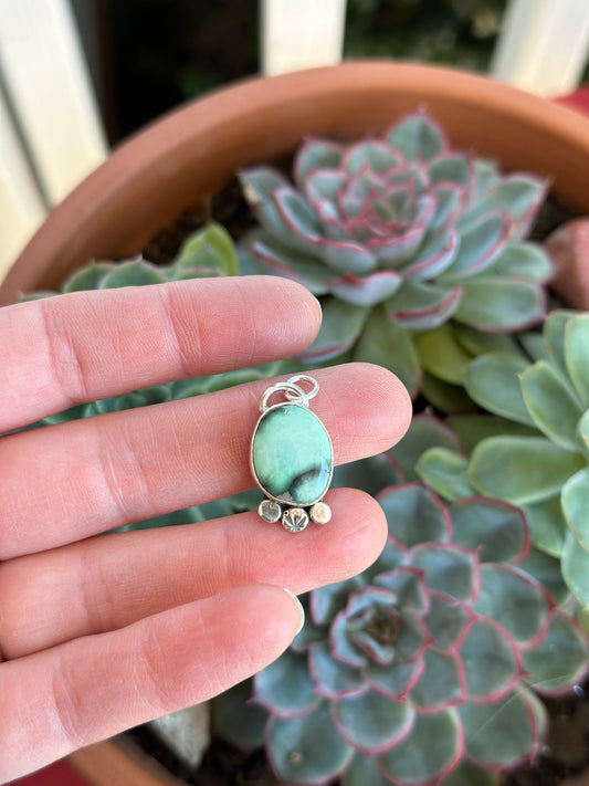 Desert Bloom Variscite Mini Stepping Stone Pendant for Chloe