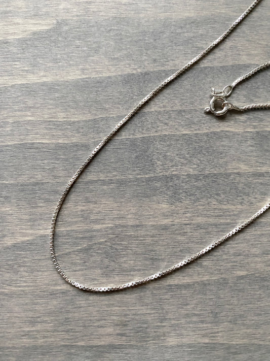 Sterling Silver Box Chain
