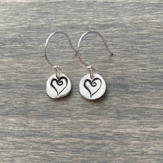 Tiny Heart Earrings