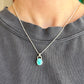 Natural Kingman Little Blue Turquoise Pendant