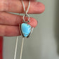 Golden Hills Turquoise Art Deco Hinge Pendant