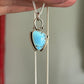 Golden Hills Turquoise Art Deco Hinge Pendant