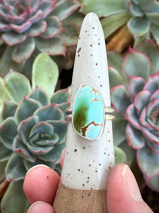 Royston Turquoise Ring Green Blue in size 7-3/4