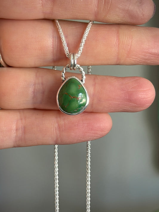 Emerald Valley Turquoise Teardrop Pendant