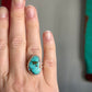 Montezuma Turquoise Ring in size 8