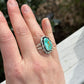 Natural Royston Turquoise Twist Ring