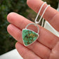 Snowville Variscite Trillion Pendant