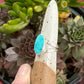 Royston Turquoise Ring size 8 STAMPED BAND