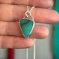 Desert Bloom Variscite Scalene Triangle Pendant with Twist