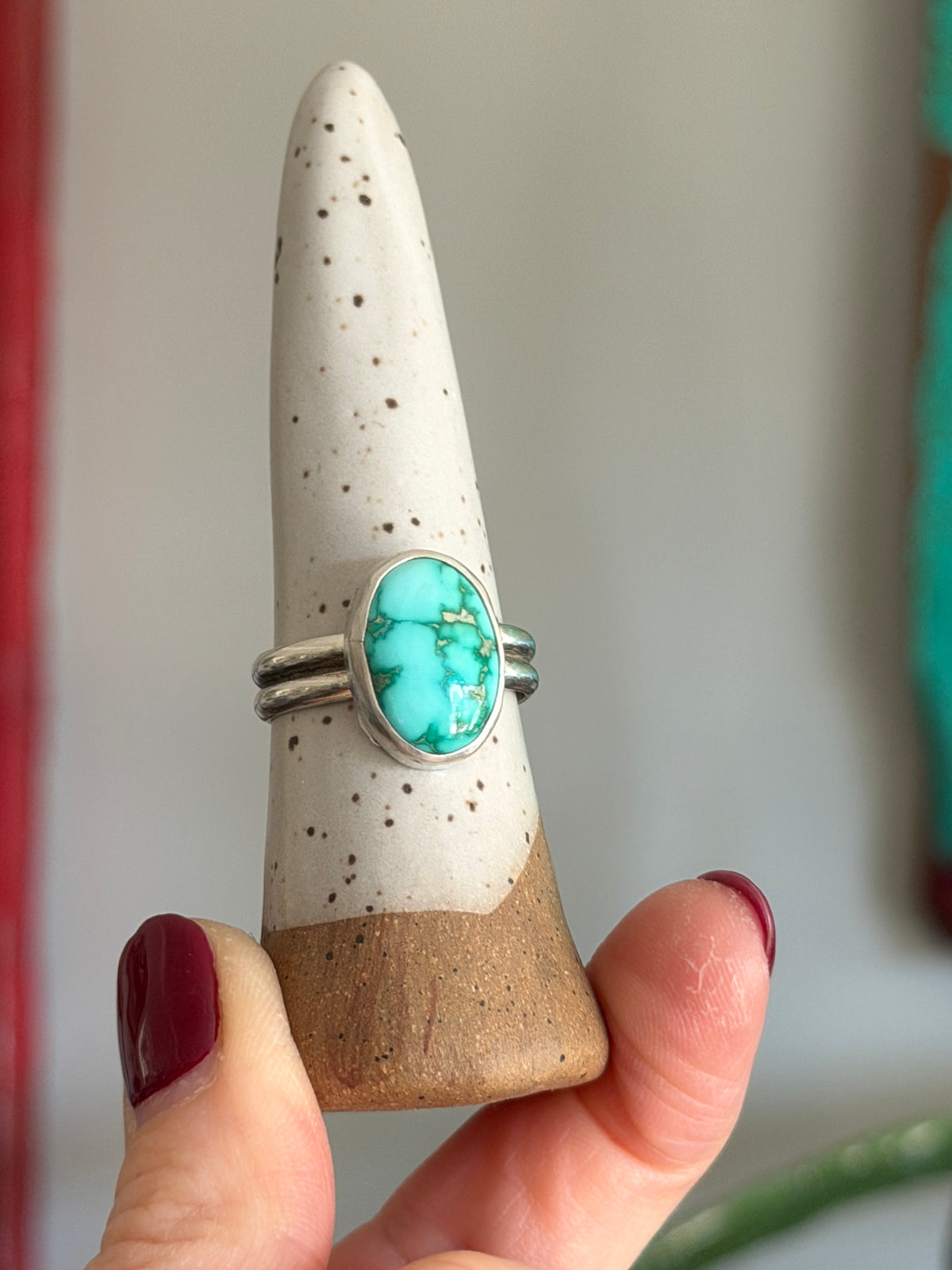 Sonoran Nugget Turquoise Ring size 10.25