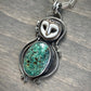 C+T Variscite + Laura Mears Owl Face Pendant