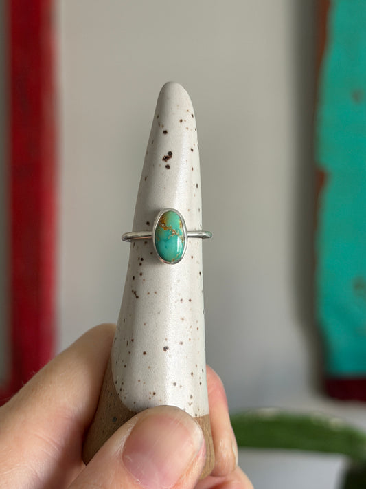 Thunderbird Turquoise Ring in size 6.25