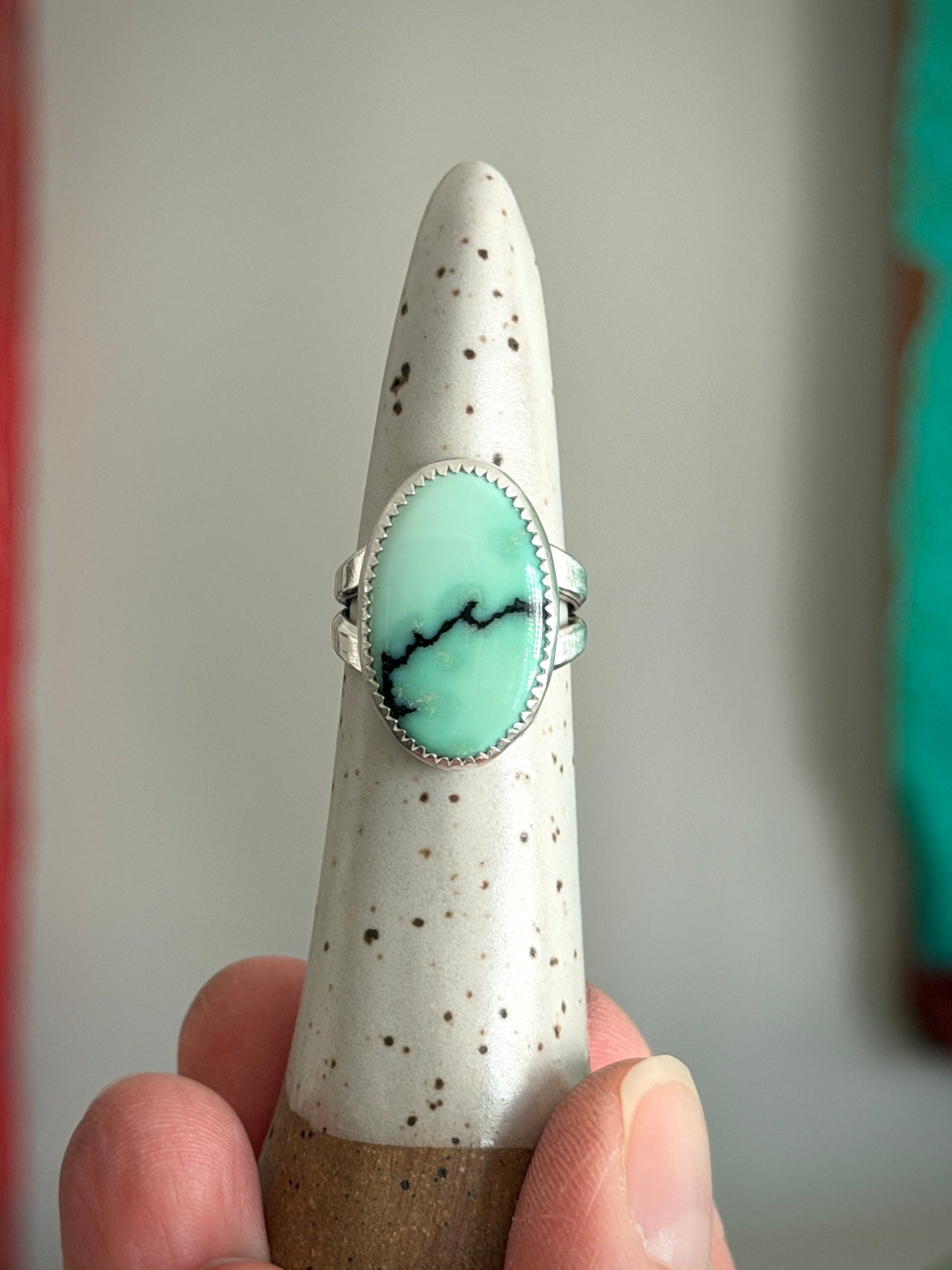 Angelwing Variscite Ring size 6.25