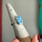 Golden Hills Turquoise Ring Fleur Band size 7.25
