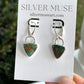 Rising Phoenix Turquoise Trillion Leverback Earrings