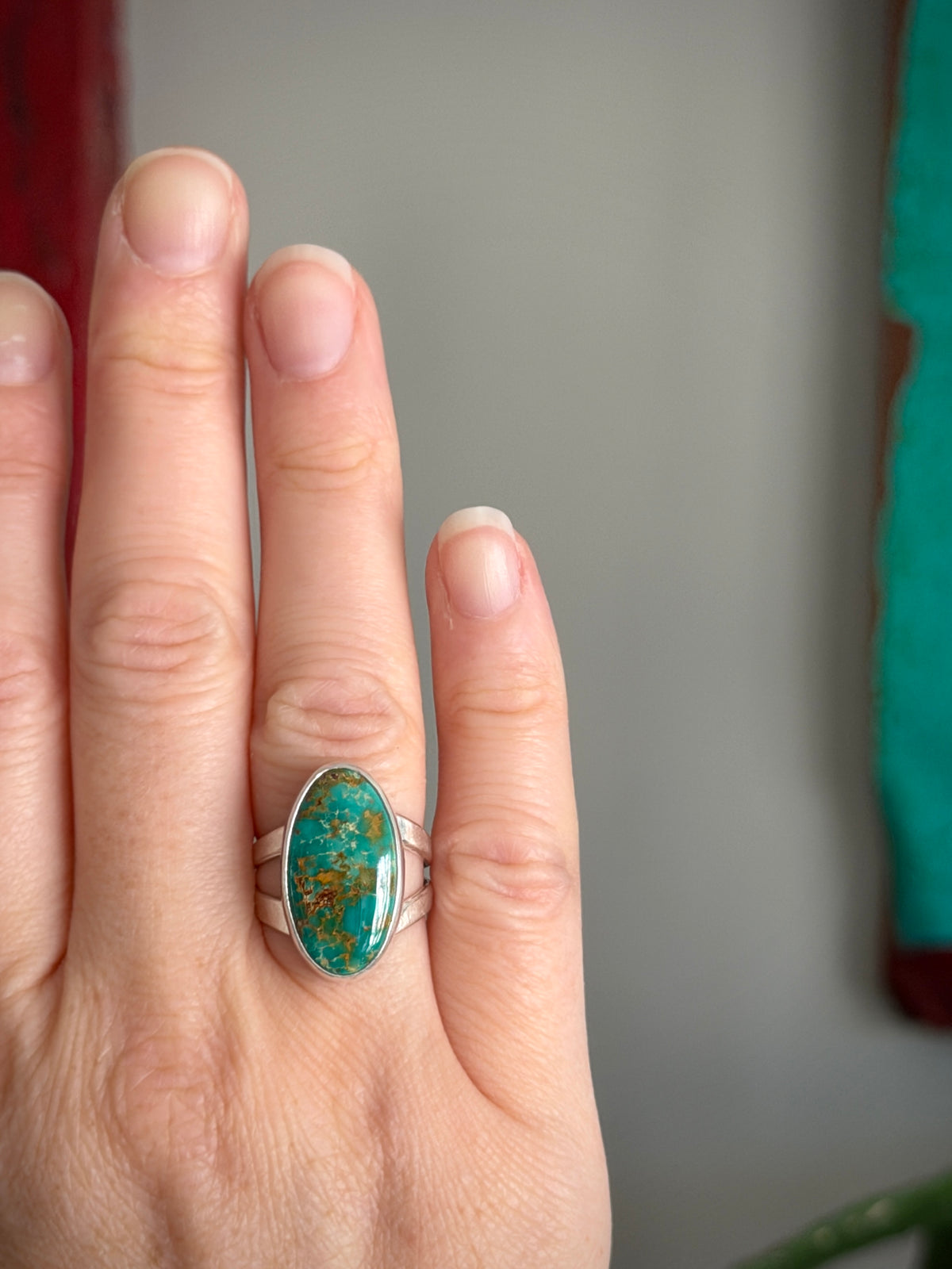 Royston Turquoise Ring in size 7.5