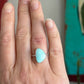 Desert Bloom Variscite Twist Band Ring size 7.5