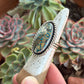 Morenci 2 Turquoise Twist Pyrite Loaded Ring in size 6.75