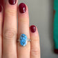 Golden Hills Turquoise Ring Fleur Band size 7.25