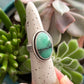 Desert Bloom Variscite Shadowbox Ring in size 6.5