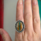 Royston Ribbon Turquoise Twist Ring in size 8.25 STAMPED BAND