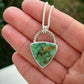 Snowville Variscite Trillion Pendant