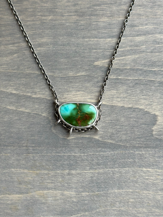 Royston Turquoise Suspended Pendant v6