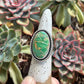Australian Variscite Twist Ring in size 6.75 to 7
