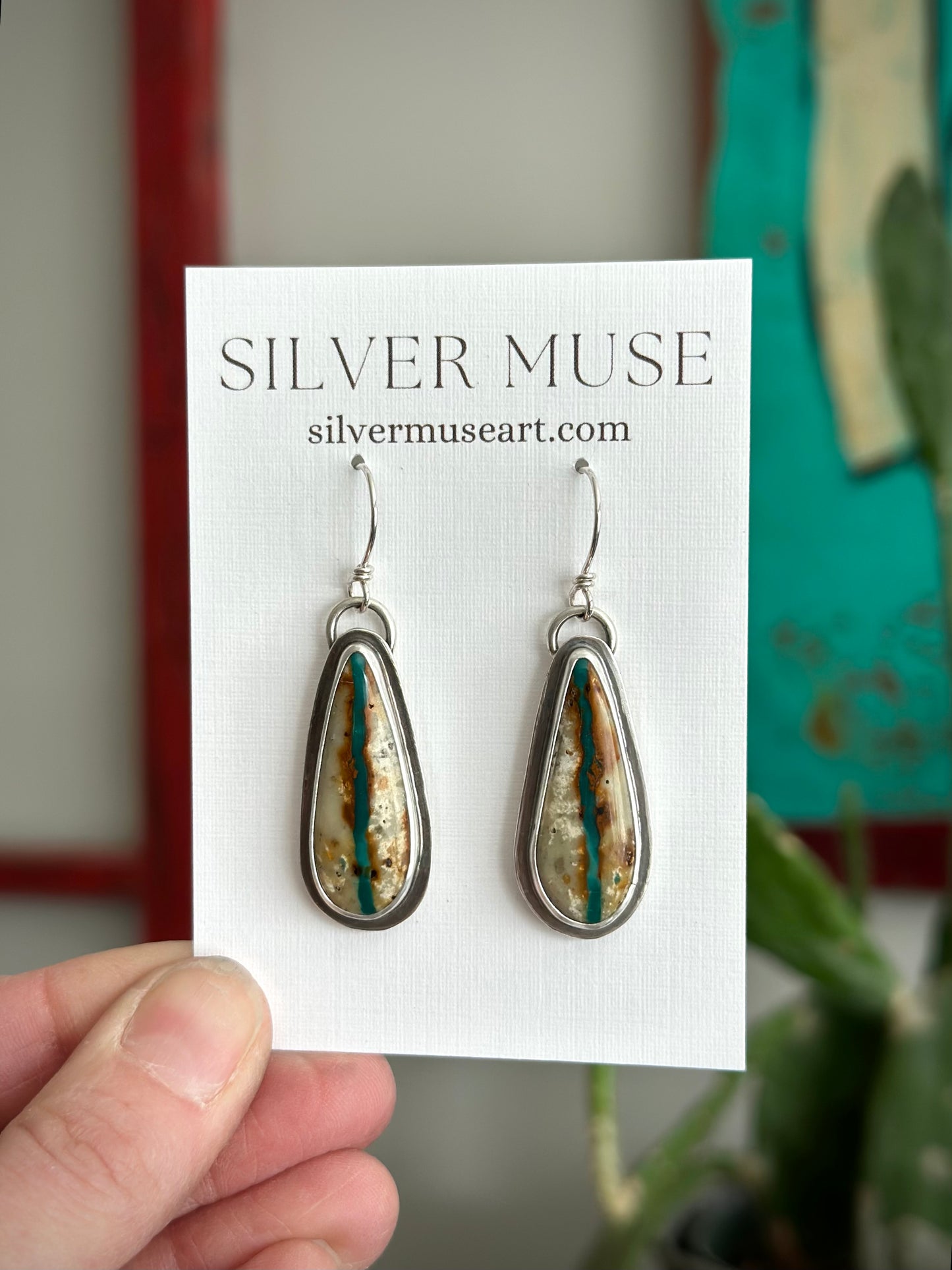 Royston Ribbon + Golden Hills Turquoise Earrings