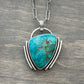 Fox Turquoise Art Deco Statement Pendant