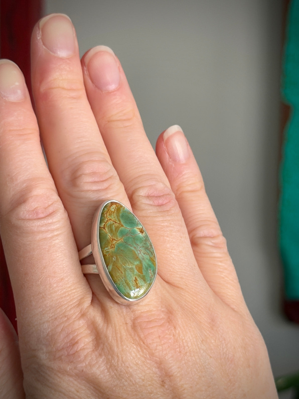 Australian Variscite Ring in size 10