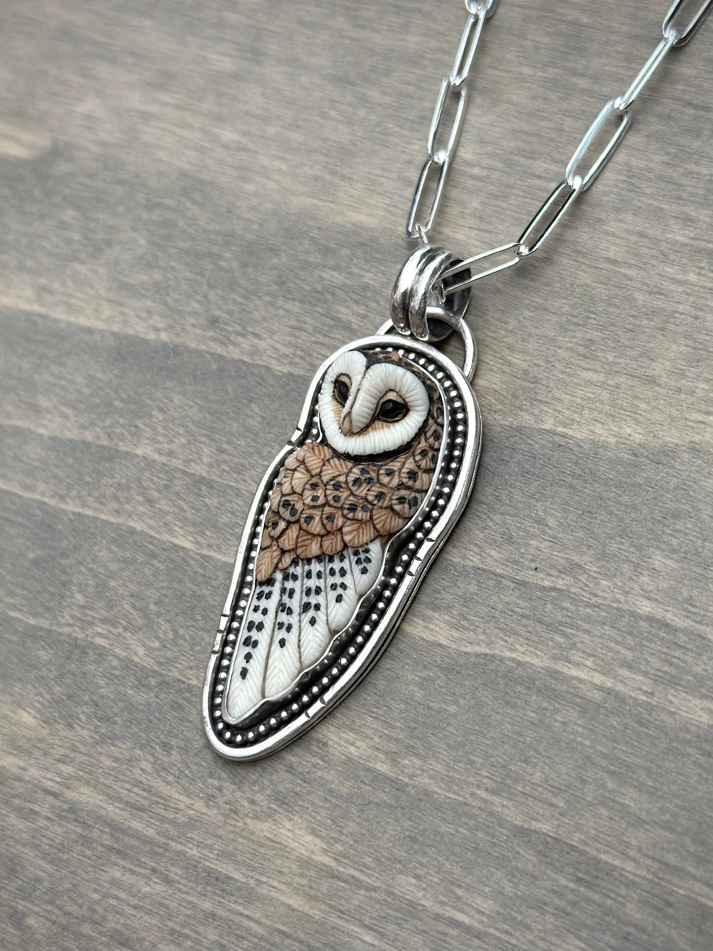 Laura Mears Full Owl Pendant