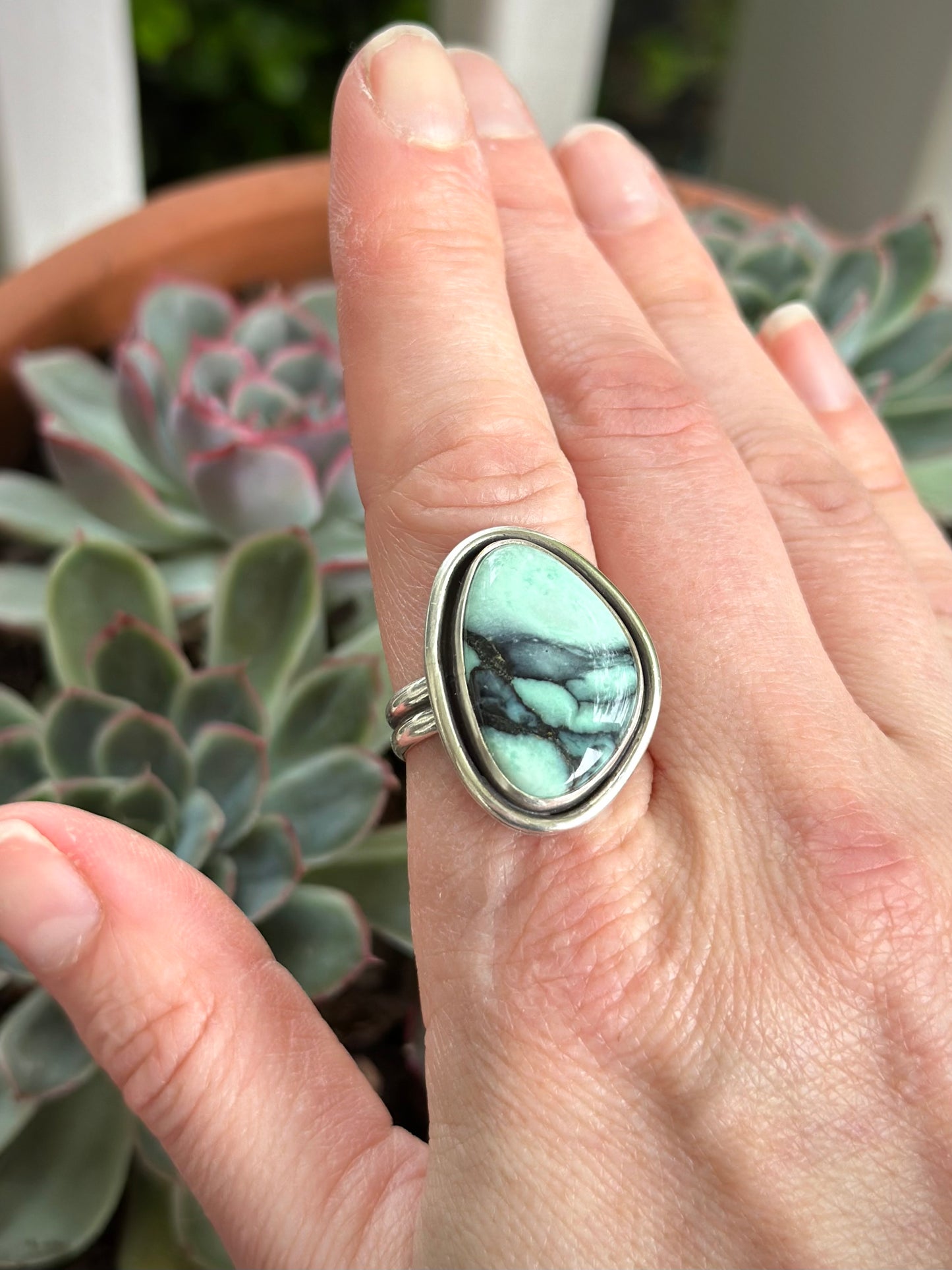 New Lander Variscite Ring in size 9