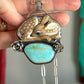 As Is Royston Turquoise Laura Mears Fawn Pendant with Succulents