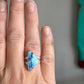 Golden Hills Turquoise Triangle Ring size 7.25