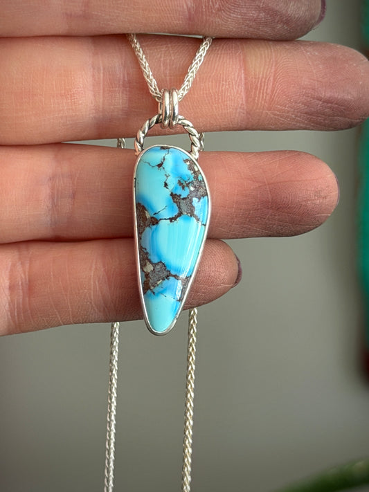 Golden Hills Turquoise Talon Pendant