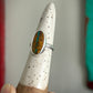 Green Royston Ribbon Turquoise Oval Ring in sizes 6.75 + 8.75