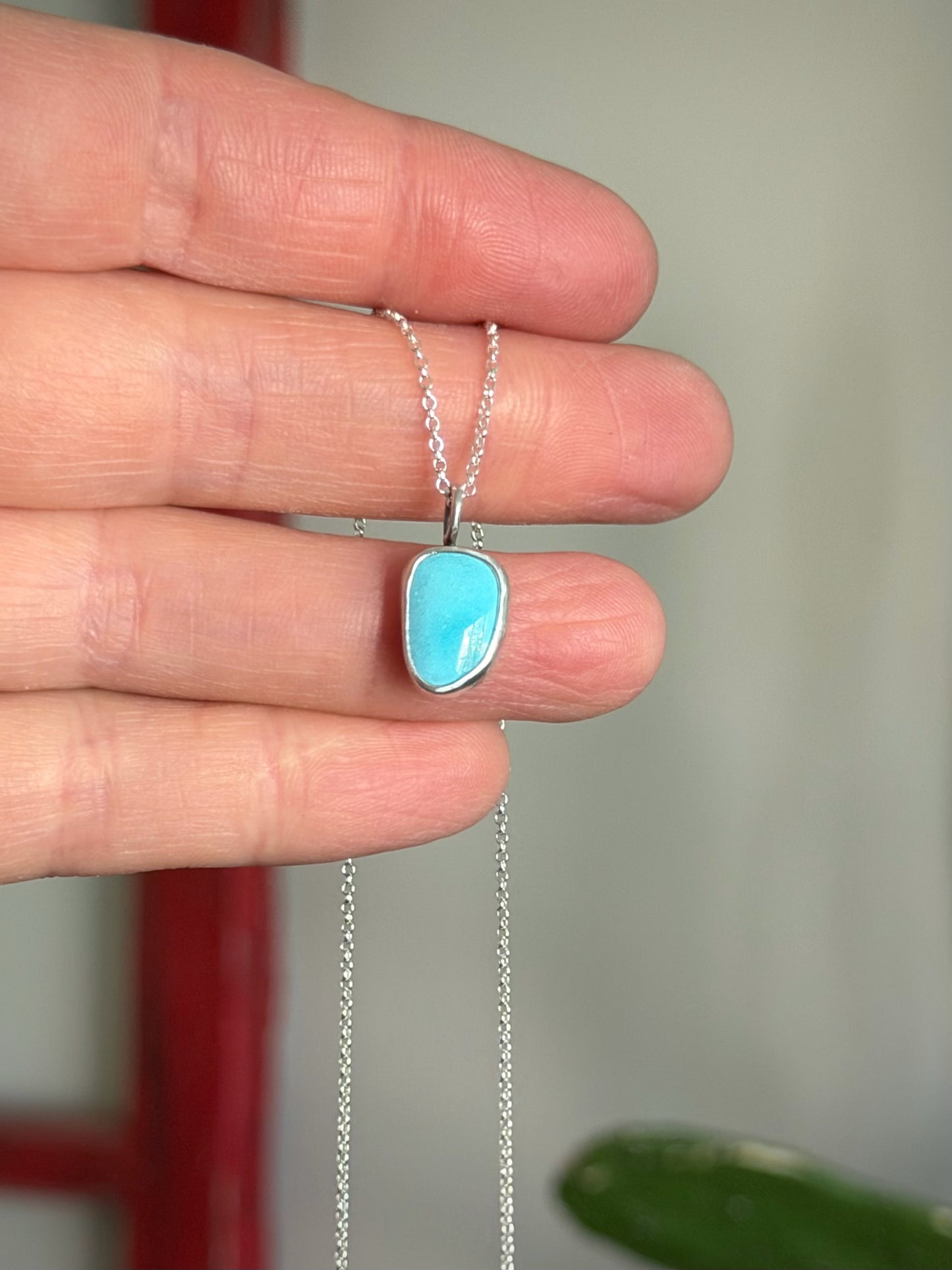 Royston Royal Blue Turquoise Little Necklace in Blue
